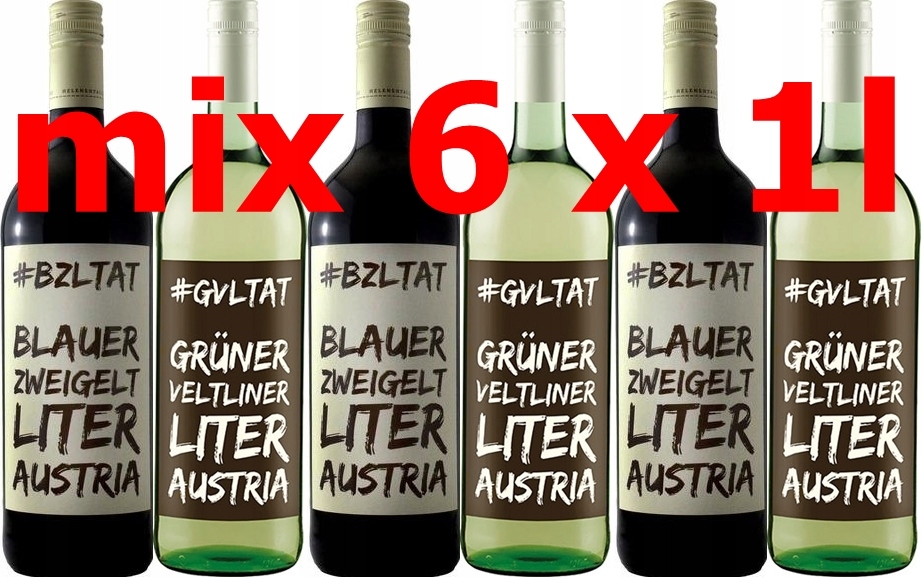 MIX Zweigelt Gruner Veltliner Austria 6x 1l