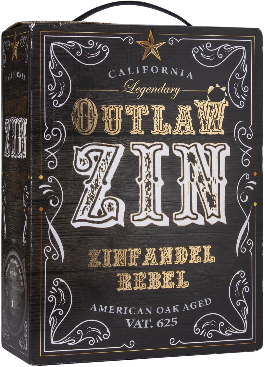 ZINFANDEL (PRIMITIVO) OUTLAW  CZERWONE WYTRAWNE (USA) POJ. 3 L