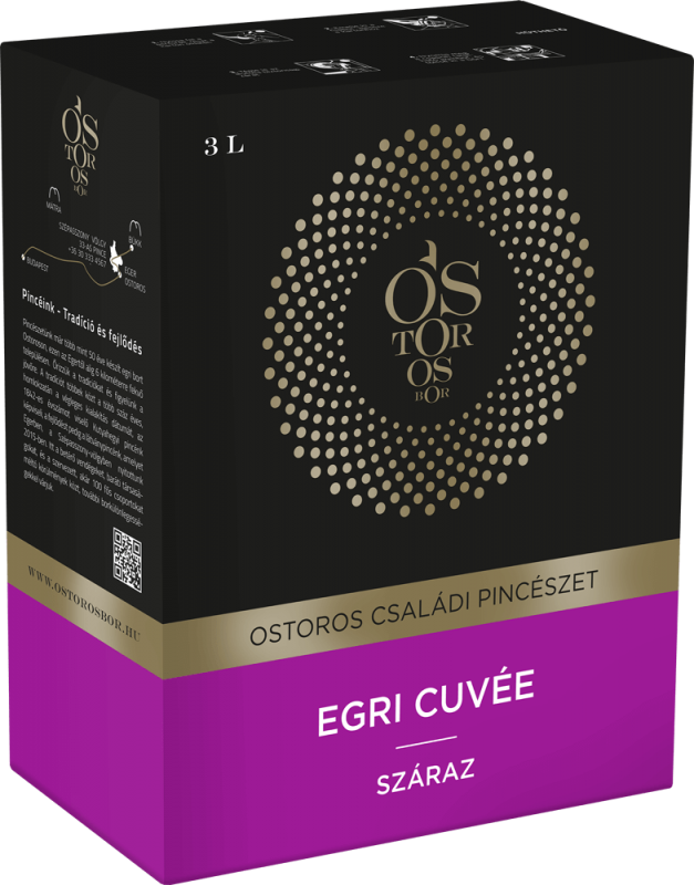 Egri Cuvee Ostoros czerwone wytrawne 2022 (Eger) 3,0 l
