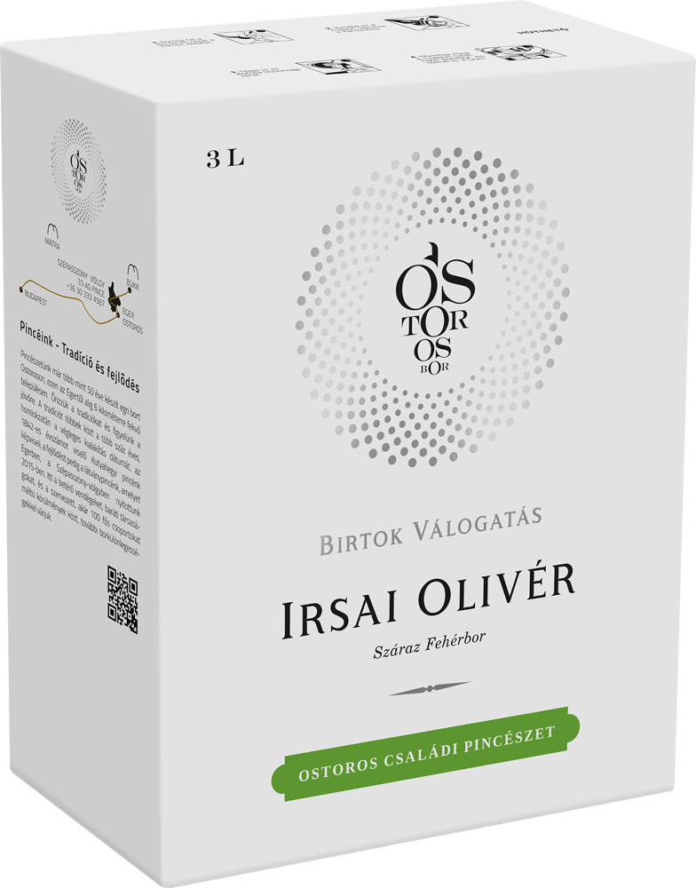 Irsai Olivér Ostoros białe wytrawne (Eger) 3,0 l
